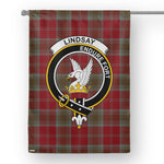 Garden Flag Lindsay Weathered Tartan Flag Clan Badge Tartan House Flag