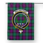 Garden Flag MacArthur Milton Tartan Flag Clan Badge Tartan House Flag