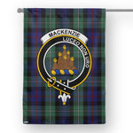Mackenzie Tartan Flag MacKenzie Modern Blue Tartan Flag Clan Badge Tartan House Flag Mackenzie Tartan Garden Flag