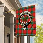 Garden Flag MacLaine Of Loch Buie Tartan Flag Clan Badge Tartan House Flag
