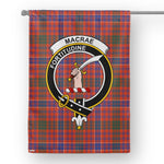 Garden Flag MacRae Ancient Tartan Flag Clan Badge Tartan House Flag