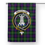 Garden Flag Malcolm Modern Tartan Flag Clan Badge Tartan House Flag