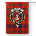 Garden Flag Matheson Red Tartan Flag Clan Badge Tartan House Flag