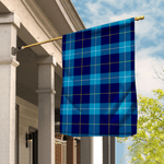 Garden Flag McKerrell Blue Tartan Flag Tartan House Flag, Tartan Garden Flag, Tartan Flag, Plaid Flag, Christmas Plaid Flag