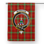 Morrison Tartan Garden Flag Morrison Red Modern Tartan Flag Clan Badge Tartan House Flag