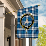 Garden Flag Muirhead Blue Tartan Flag Clan Badge Tartan House Flag