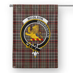 Nicolson Tartan Garden Flag Nicolson Hunting Weathered Tartan Flag Clan Badge Tartan House Flag