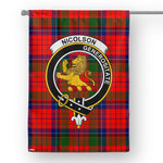 Garden Flag Nicolson Modern Tartan Flag Clan Badge Tartan House Flag