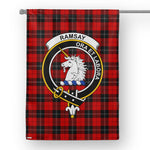 Garden Flag Ramsay Red Tartan Flag Clan Badge Tartan House Flag