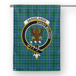Garden Flag Sandilands Ancient Tartan Flag Clan Badge Tartan House Flag