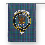 Garden Flag Sandilands Modern Tartan Flag Clan Badge Tartan House Flag