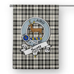 Garden Flag Scott Black  White Ancient Clan Badge Tartan Flag Scottish Tartan House Flag,buffalo plaid garden flag,irish family crest flags,ns tartan flags,scottish clan flags,scottish clan flags uk,Scottish Tartan House Flag,Tartan Clan Flag,tartan day flag,Tartan Garden Flag