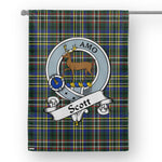 Garden Flag Scott Green Modern Clan Badge Tartan Flag Scottish Tartan House Flag - Scotstee Shop