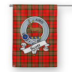 Garden Flag Scott Modern Clan Badge Tartan Flag Scottish Tartan House Flag - Scotstee Shop