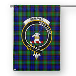 Garden Flag Sempill Tartan Flag Clan Badge Tartan House Flag