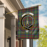 Garden Flag Shaw Of Tordarroch Green Modern Tartan Flag Clan Badge Tartan House Flag