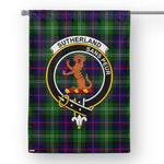 Garden Flag Sutherland I Modern Tartan Flag Clan Badge Tartan House Flag