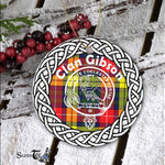 Gibson Clan Tartan Crest Badge Plaid Ornament Gift. Christmas Tree Ornament Tartan Ornament Great Christmas Ornaments Gift - Scotstee Shop