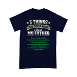Scotstee Shop - Gift Father Day 5 Things You Should Know About My Father Funny Father Day Shirts
