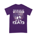 Scotstee Shop - Gift Father Day Shirts He Is My Veteran DAD American flag Veterans Day