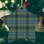 Gillies Ancient Tartan Ornament Star Ornament, Christmas Star Decorations, ceramic ornament, Plaid Star Ceramic Ornament, Christmas Ornament Decorations Gift