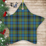 Gillies Ancient Tartan Ornament Star Ornament, Christmas Star Decorations, ceramic ornament, Plaid Star Ceramic Ornament, Christmas Ornament Decorations Gift