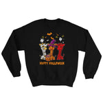 Giraffe Happy Halloween Sweatshirt Cute Mummy Witch Pumpkin Halloween Sweatshirt - Scotstee Shop