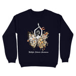 Girl With Orange Flower Wings Multiple Sclerosis Awareness Breast Cancer Awareness Sweatshirt - Scotstee Shop