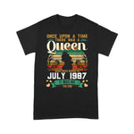 Girls 34nd Birthday Queen July 1987 Shirt Queen Birthday Shirt 1987 Birthday Shirt - Scotstee Shop