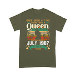 Girls 34nd Birthday Queen July 1987 Shirt Queen Birthday Shirt 1987 Birthday Shirt - Scotstee Shop