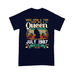 Girls 34nd Birthday Queen July 1987 Shirt Queen Birthday Shirt 1987 Birthday Shirt - Scotstee Shop