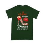 Girls Birthday A Queen Was Born In March Birthday Shirt - Scotstee Shop