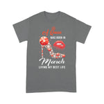 Girls Birthday A Queen Was Born In March Birthday Shirt - Scotstee Shop