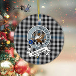 Gladstone Scottish Clan Badge Plaid Ornament Gift. Christmas Tree Ornament Gladstone Clan Tartan Ornament Great Christmas Ornaments Gift - Scotstee Shop