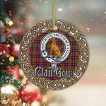 Gow Celtic Circle Plaid Ornament Gift. Christmas Tree Ornament Tartan Ornament Great Christmas Ornaments Gift - Scotstee Shop