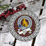 Gow Tartan Ornament,  ceramic ornament, personalized christmas ornaments, christmas tree ornaments, christmas door decorations, Plaid Ornament, Tartan Ceramic Ornament