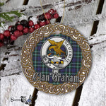 Graham Celtic Circle Plaid Ornament Gift. Christmas Tree Ornament Tartan Ornament Great Christmas Ornaments Gift - Scotstee Shop