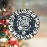 Graham Clan Tartan Crest Badge Plaid Ornament Gift. Christmas Tree Ornament Tartan Ornament Great Christmas Ornaments Gift - Scotstee Shop