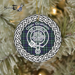 Graham Clan Tartan Crest Badge Plaid Ornament Gift. Christmas Tree Ornament Tartan Ornament Great Christmas Ornaments Gift - Scotstee Shop
