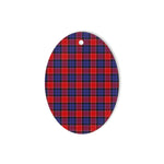 Graham Of Menteith Red Tartan Oval Ornaments, Christmas Tree Ornament, Plaid Christmas Ornaments, Ceramic Oval Christmas Tree Decoration, Tartan Oval Ornaments, Christmas Tree Ornament, Plaid Christmas Ornaments, Ceramic Oval Christmas Tree Decoration