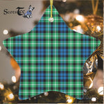 Graham Of Montrose Ancient Tartan Ornament Star Ornament, Christmas Star Decorations, ceramic ornament, Plaid Star Ceramic Ornament, Christmas Ornament Decorations Gift