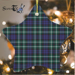 Graham Of Montrose Modern Tartan Ornament Star Ornament, Christmas Star Decorations, ceramic ornament, Plaid Star Ceramic Ornament, Christmas Ornament Decorations Gift