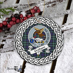 Graham Tartan Ornament,  ceramic ornament, personalized christmas ornaments, christmas tree ornaments, christmas door decorations, Plaid Ornament, Tartan Ceramic Ornament