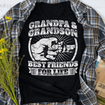 Scotstee Shop - Grandpa And Grandson Gift Family Shirt Grandad Fist Bump