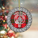 Grant Clan Tartan Crest Badge Plaid Ornament Gift. Christmas Tree Ornament Tartan Ornament Great Christmas Ornaments Gift - Scotstee Shop