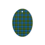 Grant Hunting Tartan Oval Ornaments, Christmas Tree Ornament, Plaid Christmas Ornaments, Ceramic Oval Christmas Tree Decoration, Tartan Oval Ornaments, Christmas Tree Ornament, Plaid Christmas Ornaments, Ceramic Oval Christmas Tree Decoration