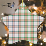 Grant Of Achnarrow Tartan Ornament Star Ornament, Christmas Star Decorations, ceramic ornament, Plaid Star Ceramic Ornament, Christmas Ornament Decorations Gift