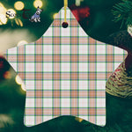 Grant Of Achnarrow Tartan Ornament Star Ornament, Christmas Star Decorations, ceramic ornament, Plaid Star Ceramic Ornament, Christmas Ornament Decorations Gift