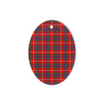 Grant Of Lurg Tartan Oval Ornaments, Christmas Tree Ornament, Plaid Christmas Ornaments, Ceramic Oval Christmas Tree Decoration, Tartan Oval Ornaments, Christmas Tree Ornament, Plaid Christmas Ornaments, Ceramic Oval Christmas Tree Decoration