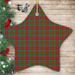 Grant Of Monymusk Tartan Ornament Star Ornament, Christmas Star Decorations, ceramic ornament, Plaid Star Ceramic Ornament, Christmas Ornament Decorations Gift